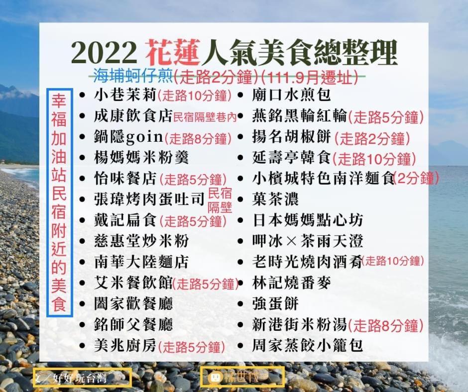 幸福加油站電梯民宿 -近東大門夜市 Hualien Extérieur photo